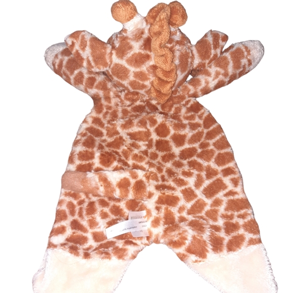 Baby Ganz Jamie Giraffe Flat-A-Pat Plush 16" Lovey Security Blanket SOFT! - Picture 3 of 5